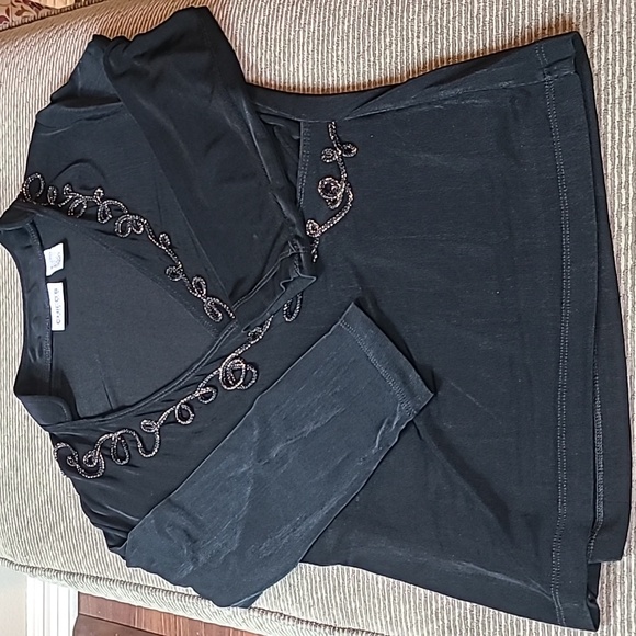 Chico's Travelers Crossover Blouse - Picture 10 of 11